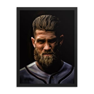 Bryce Harper Phillies Portrait Framed poster