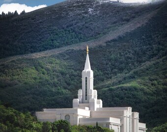 LDS Bountiful, Utah Temple - Instant Digital Download