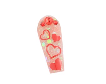 Hearts Nail Decals, Nail Stickers, Hollow Hearts Decals, Hollow Hearts Stickers, Bold n Trendy