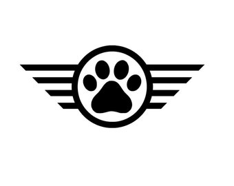 Paw Print Mini Cooper Logo, Mini Cooper Logo Paw Print, Mini cooper Logo, Mini Cooper Decal, BoldnTrendy