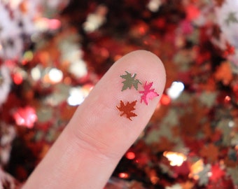 Maple Leaf, Fall Leaves Glitter Shapes,  Leaf Glitter, Fall Glitter Shapes, Bold n Trendy