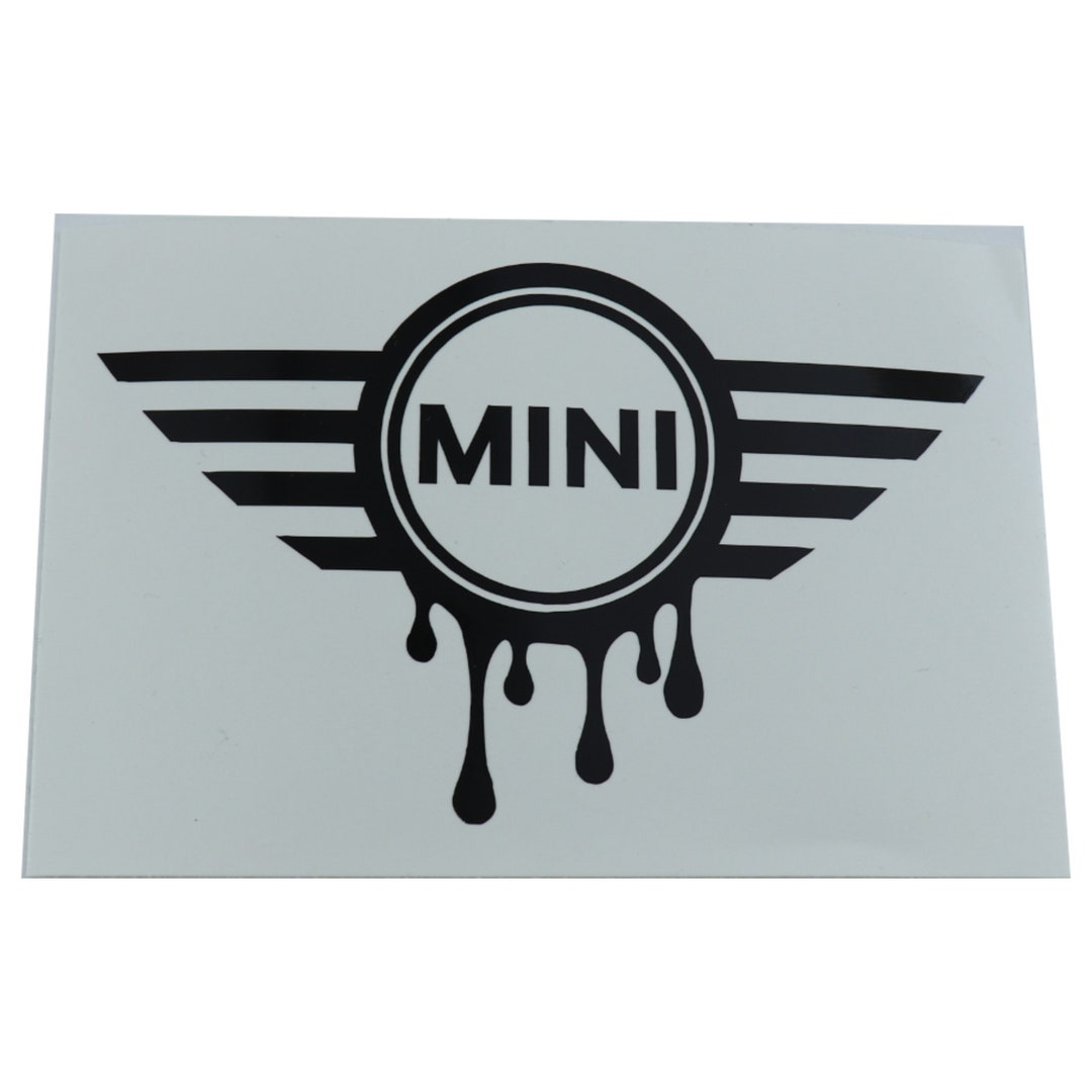 Dripping Mini Cooper Logo, Mini Cooper Logo Dripping, Mini Cooper Logo