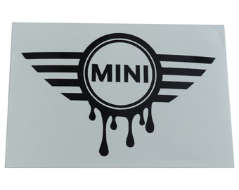 Dripping Mini Cooper Logo, Mini Cooper Logo Dripping, Mini cooper Logo, Mini Cooper Decal, BoldnTrendy