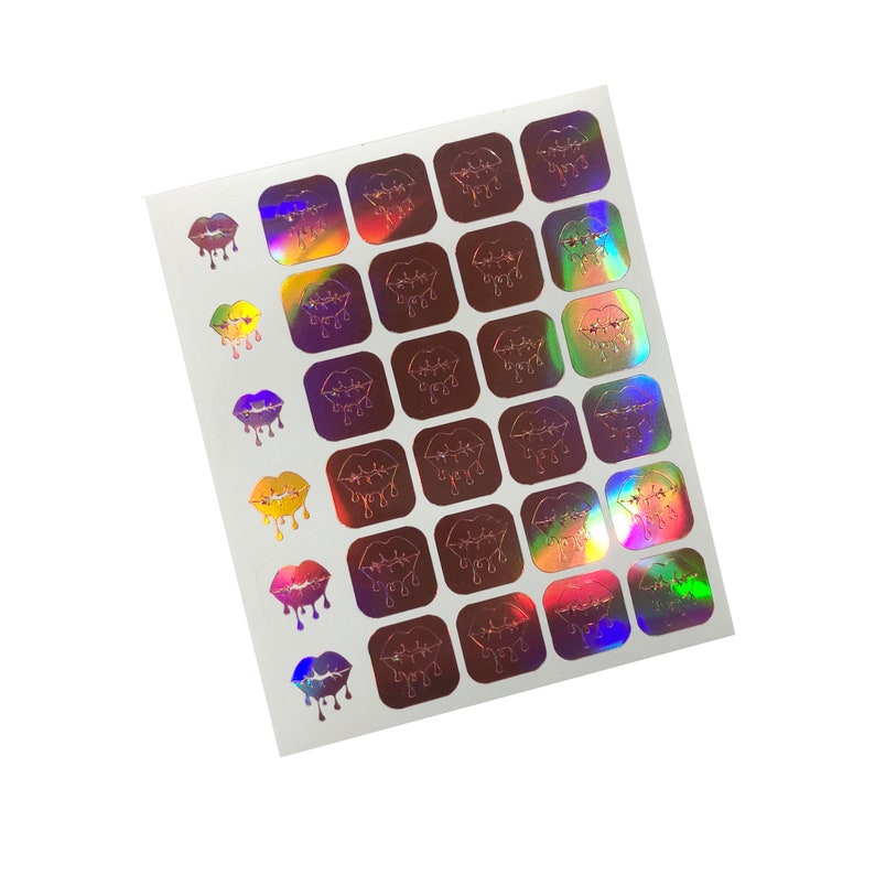 Dripping Lips Nail Decals Dripping Lips Nail Stickers Nail Etsy