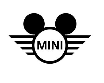 Mouse Head Mini Cooper Logo, Mini Cooper Logo Mouse, Mini cooper Logo, Mini Cooper Decal, BoldnTrendy