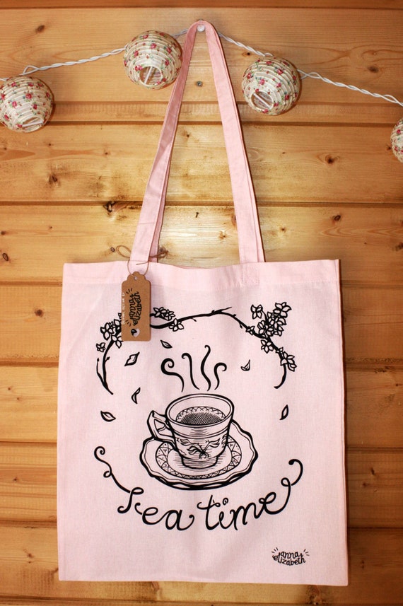 baby pink tote bag