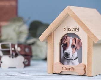 Mini Doghouse Pet urns memorial box cremation pet urn for animals dogs cats birds rabbits keepsake urn pet memorial box engraved pet urn