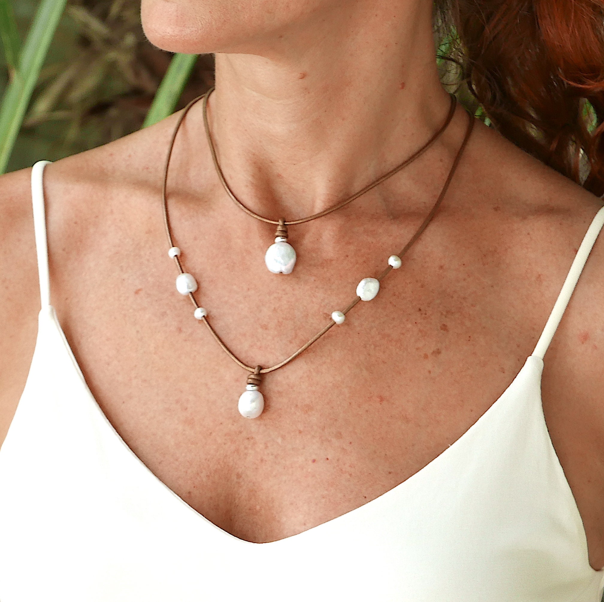 Organic Pearl + Pavé Choker – Ring Concierge