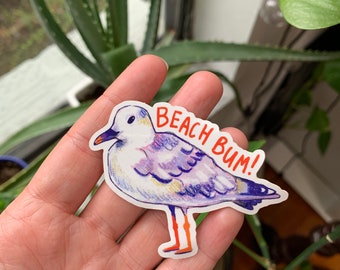 Beach Bum sticker