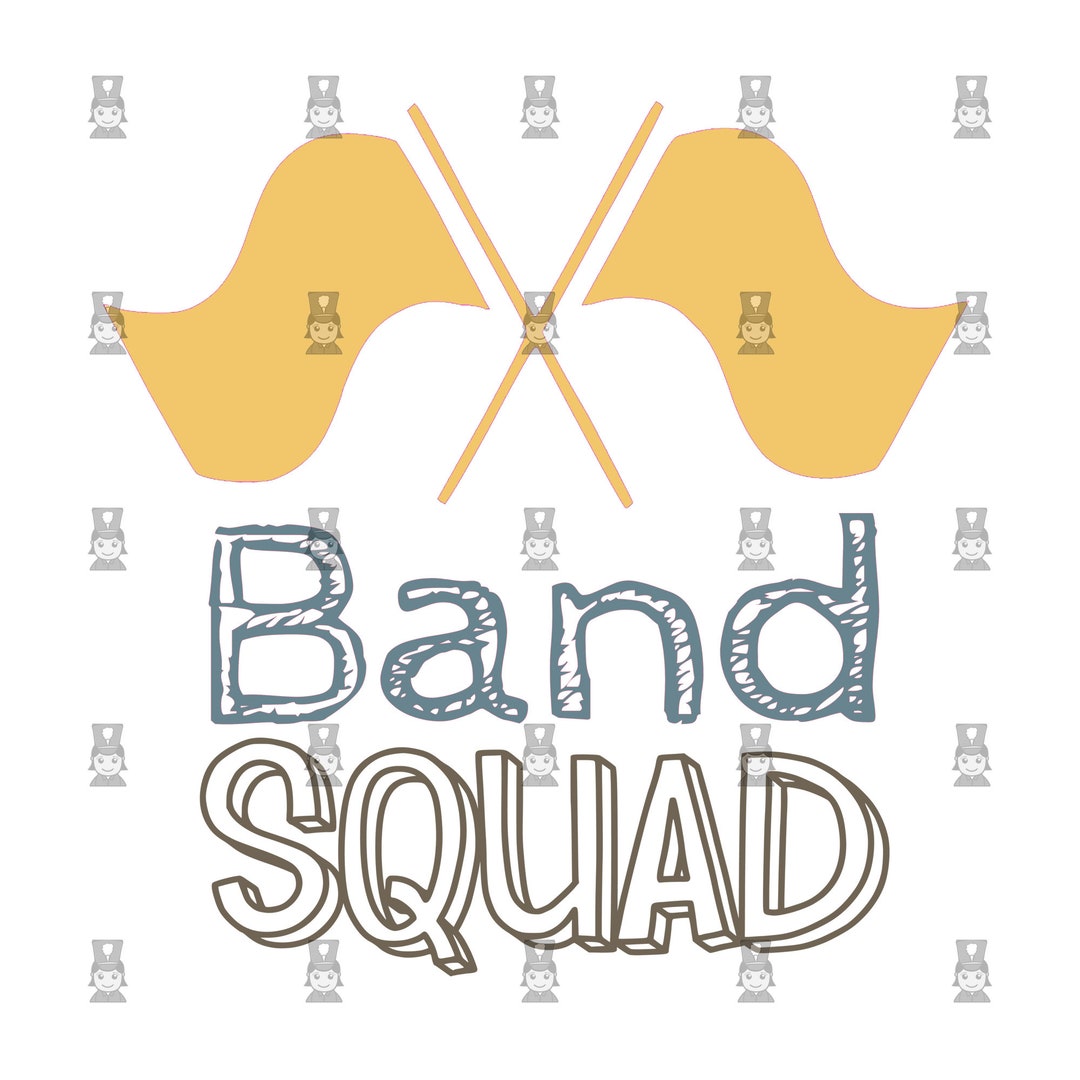 Band Squad Color Guard, Marching Band, PNG, Digital Download