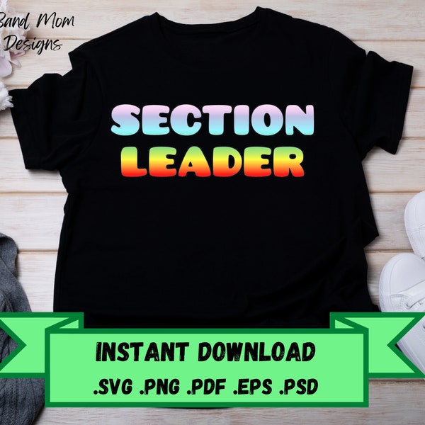 Marching Band Section Leader Shirt Etsy