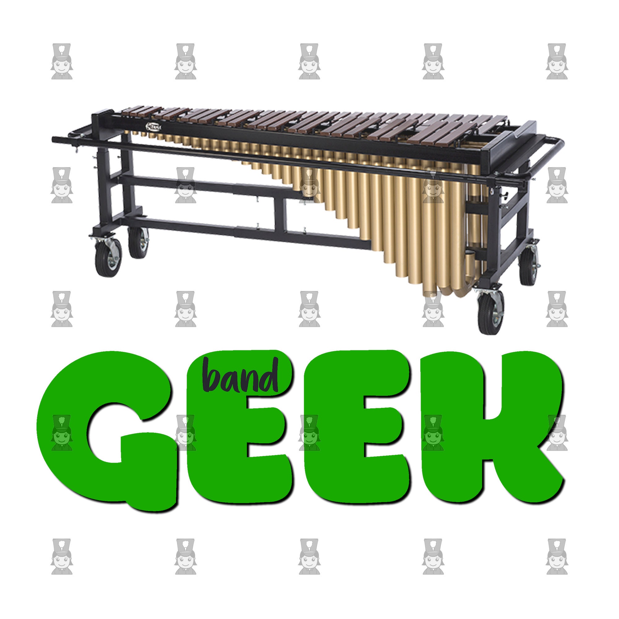 Band Geek Marimba Marching Band PNG Digital Download Etsy