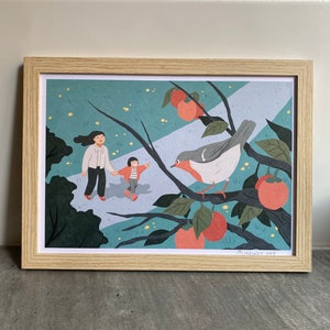 Lámina - Impresión Red Gorge / Decoración / ilustración / Formato A4