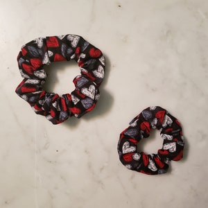 Chalkboard Heart Scrunchie - Adult - Child - Kid - Matching Scrunchies - Mommy and Me Scrunchies - Hair Accessories - Valentines Day