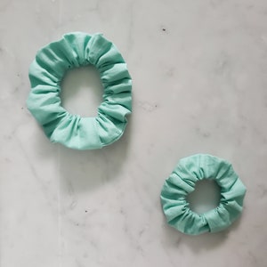 Pastel Green Scrunchie - Adulte - Enfant - Enfant - Correspondant Scrunchies - Maman et Moi Scrunchies - Accessoires capillaires - Cravates capillaires - Cadeaux