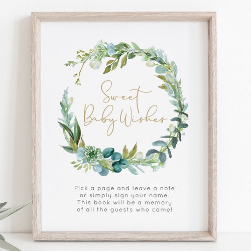 Baby Girl Shower Guest Book Alternative Printable Guest Book - Etsy
