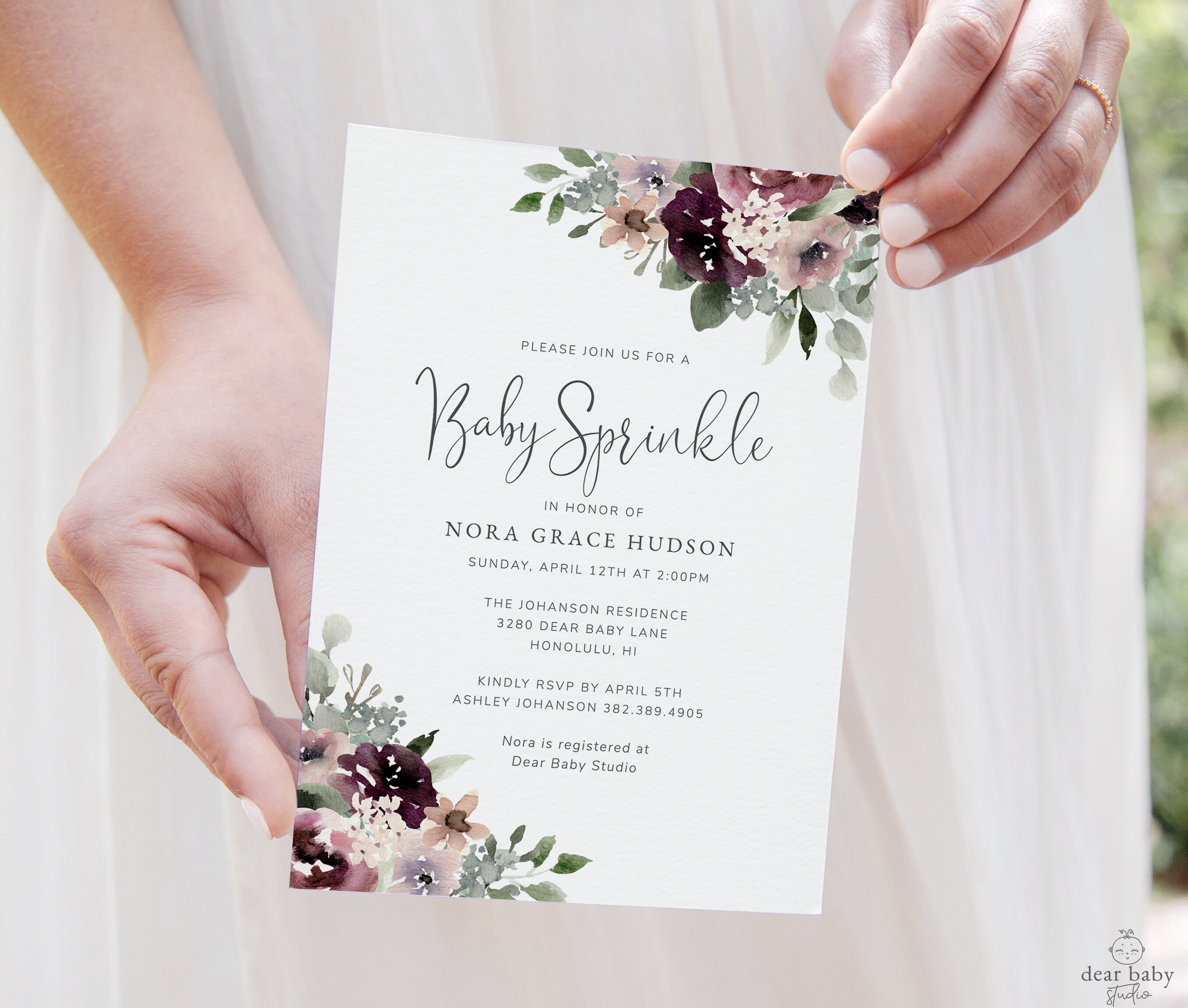baby-sprinkle-invitation-template-bundle-printable-girl-baby-etsy
