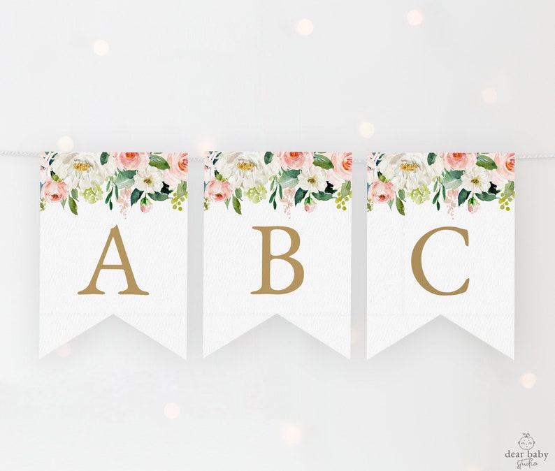 Diy Baby Shower Banner Template