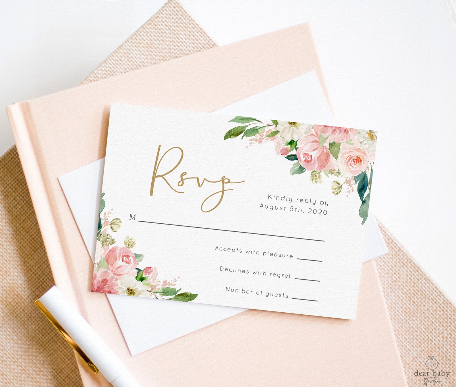 Baby Shower Rsvp Card Floral Reply Card Insert Card Etsy Baby Shower Rsvp Card Floral Reply Card Insert Card Etsy