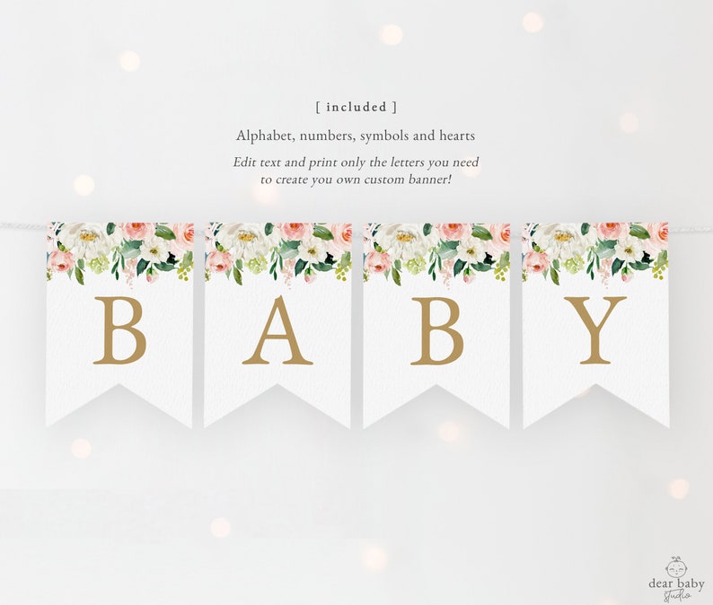 Baby Shower Banner Template