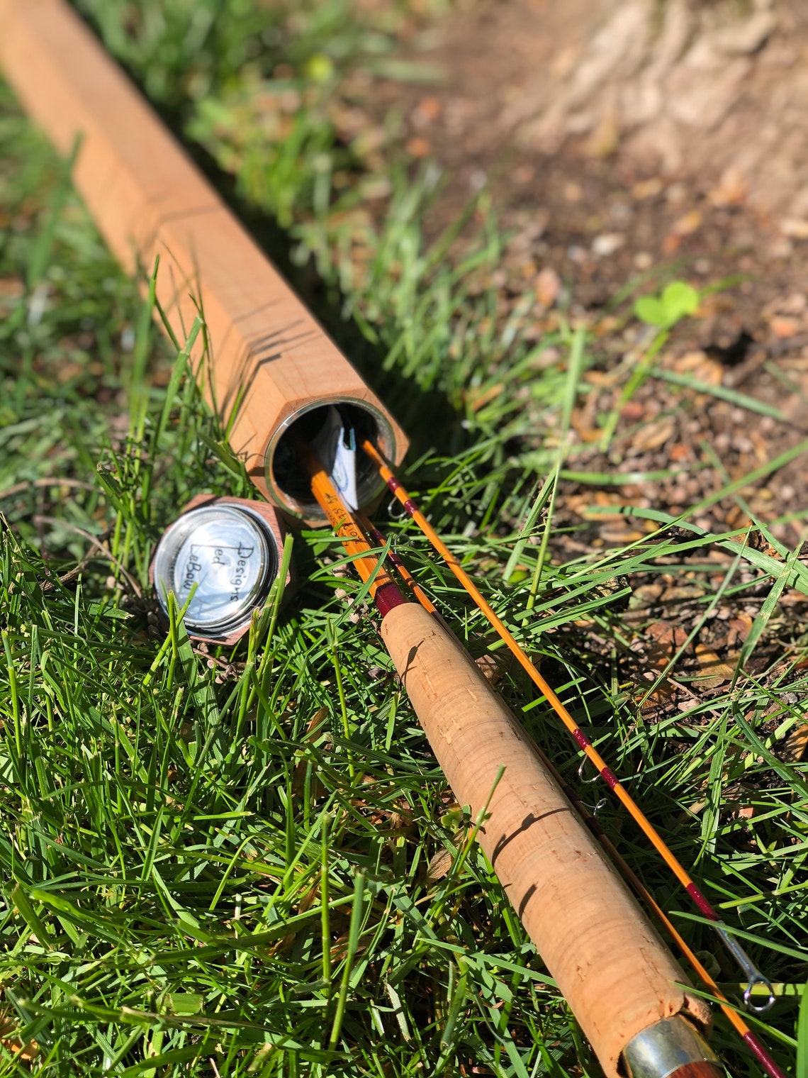 Cherry Wood Fly Rod Tube / Case up to 56 Super Etsy