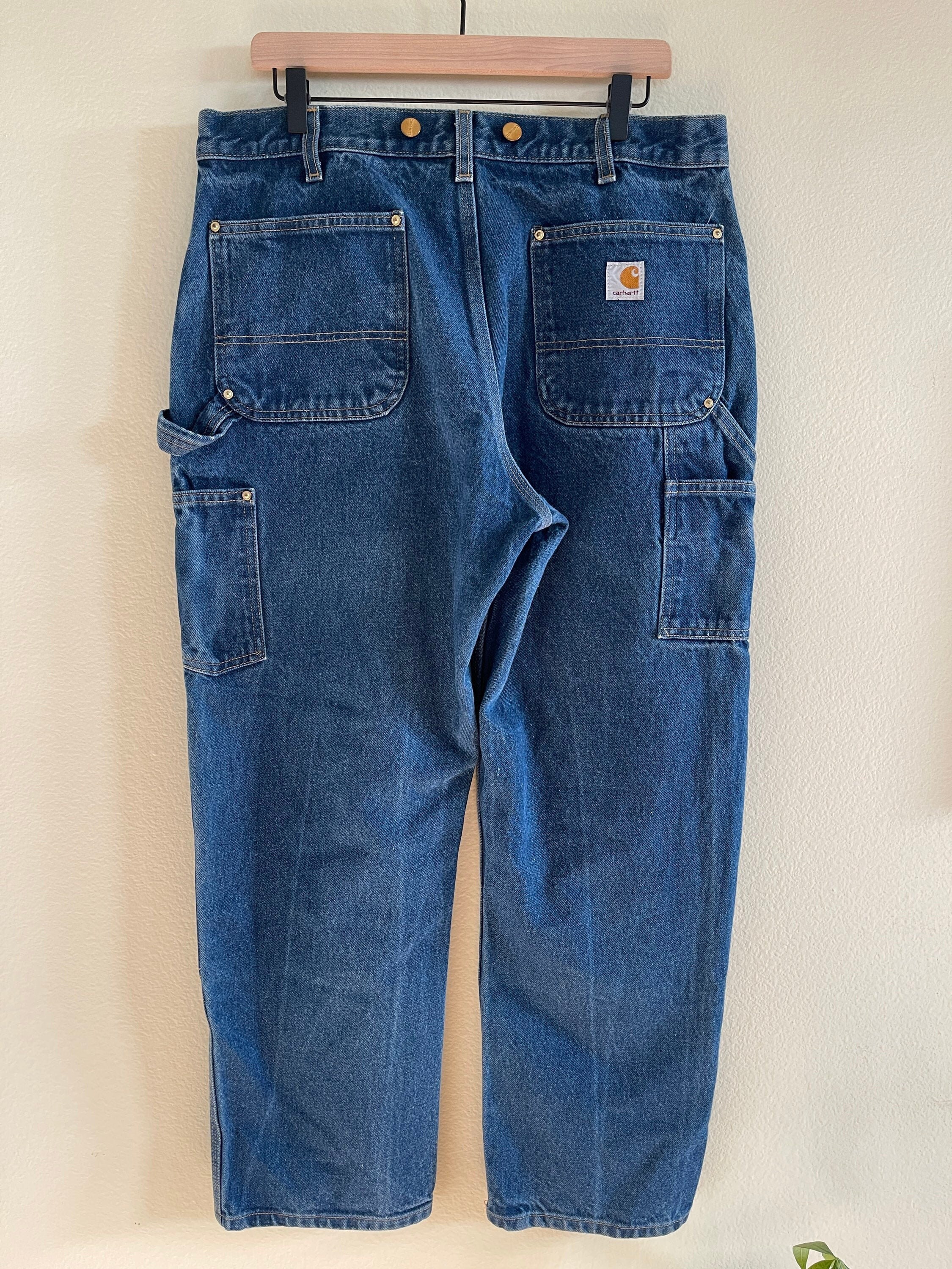 Vintage 90's Carhartt Dungaree Fit Double Knee Utility Etsy