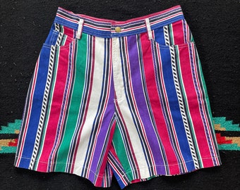 colored denim shorts