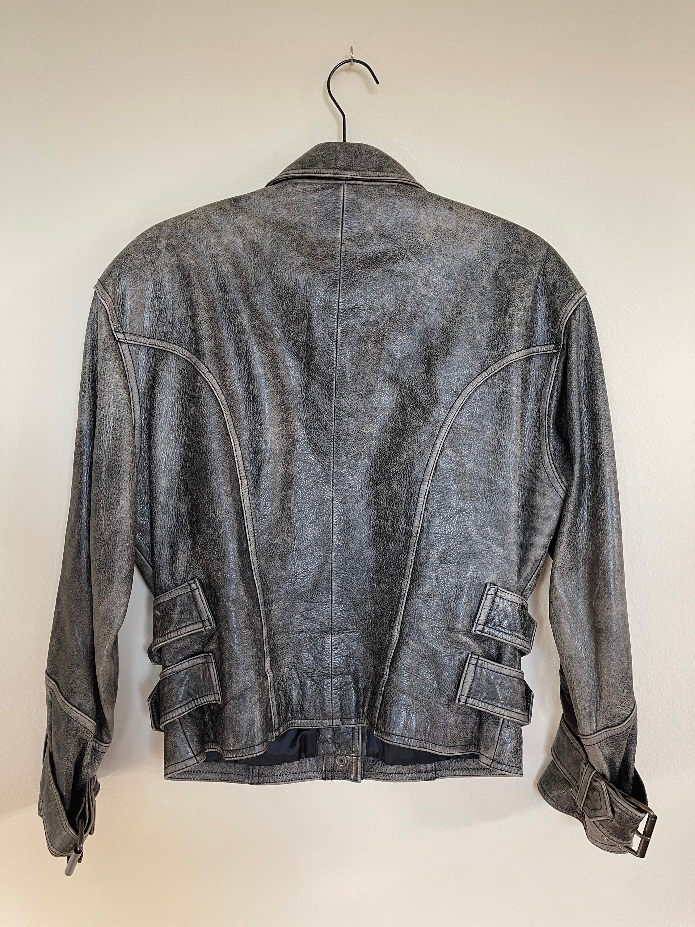 Badass Vintage Danier Sport Multi-Strapped Moto Style Leather | Etsy