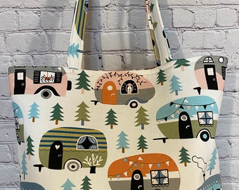 Women's Tote bag-handmade camping tote bag, weekend bag, travel tote bag, work tote bag, handmade tote, women's gifts, tote bag, handmade