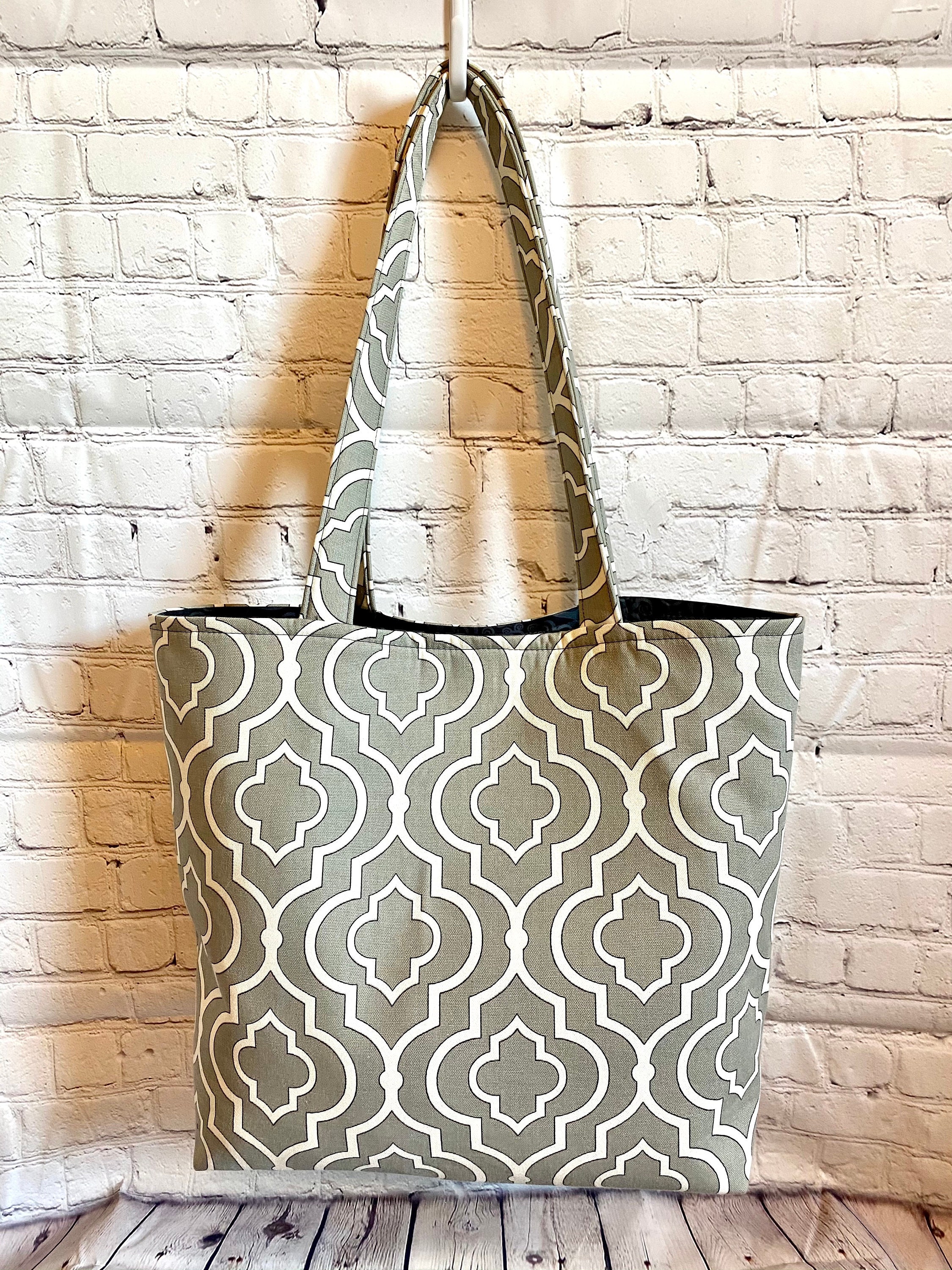 large work tote with pockets