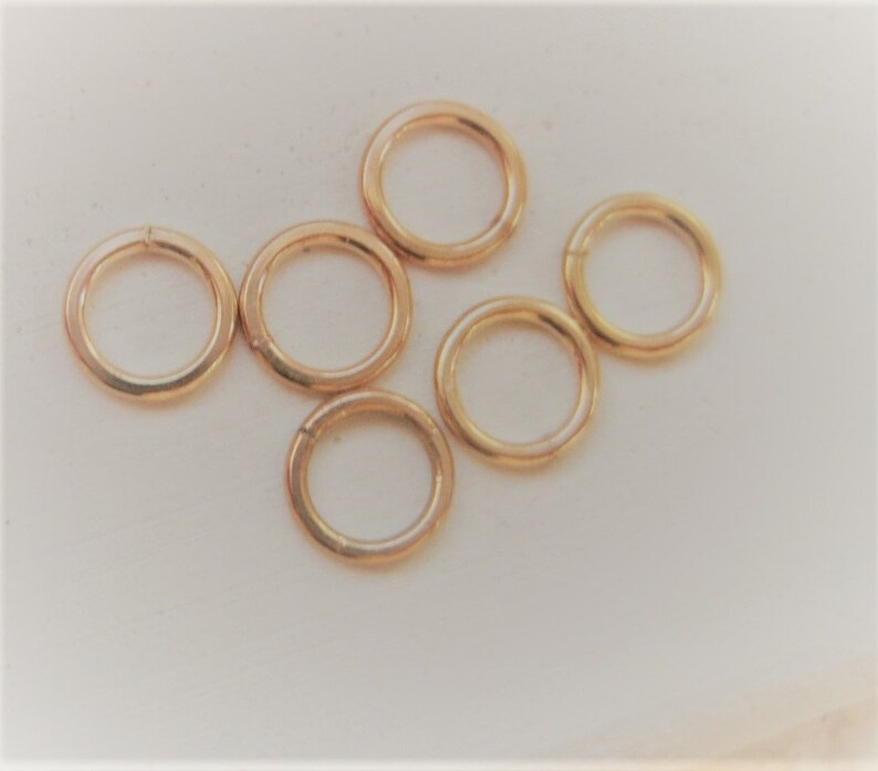 20 Piece 5 mm 14k Gold Filled Closed Jump Rings