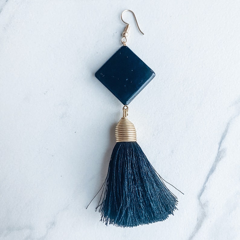 Hand Painted Artisanal Earrings Silk Thread Tassel Earrings Etsy