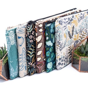 Rifle Paper Co. Canvas Zipper Pouch: Travel Toiletry Bag, Tablet Sleeve