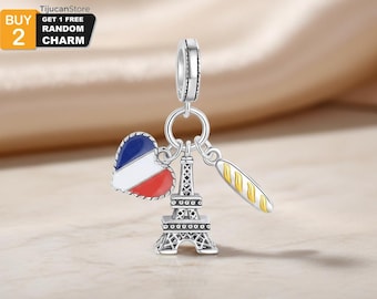 Authentic Pandora Disney Paris Eiffel Tower and Minnie Mouse Charm