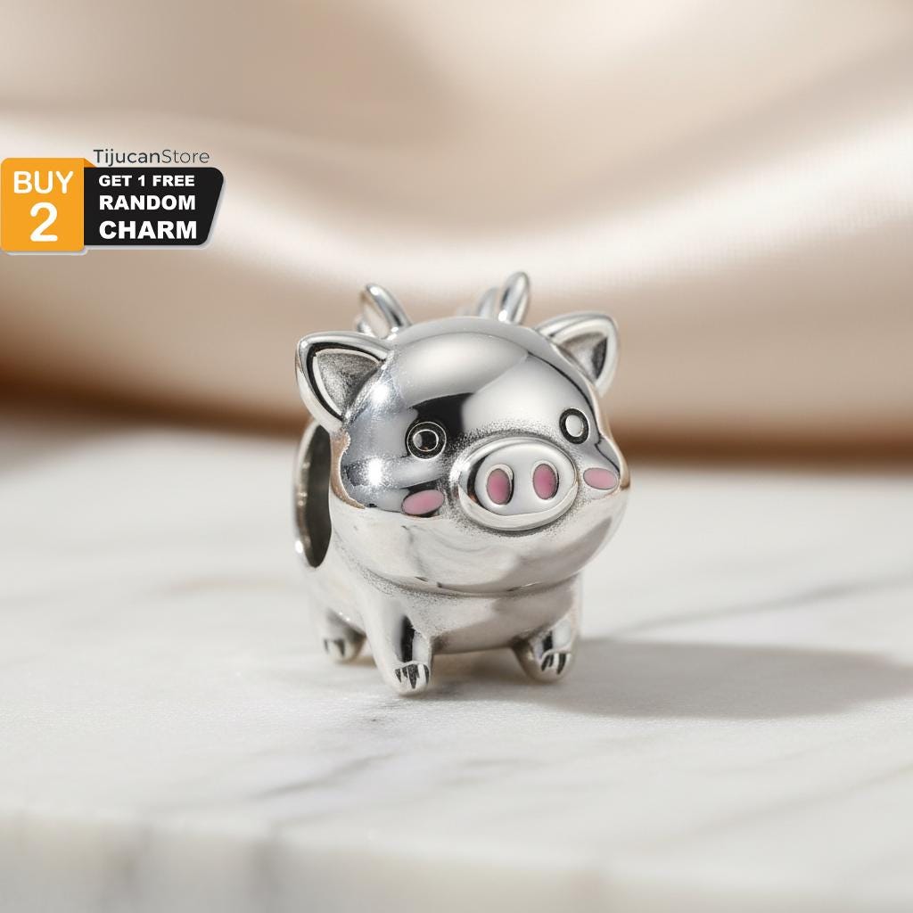 Pandora pig charm - Etsy 日本