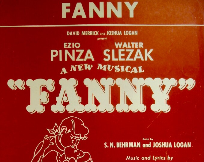 Fanny   1954  Sheet Music   Stage Production - Fanny