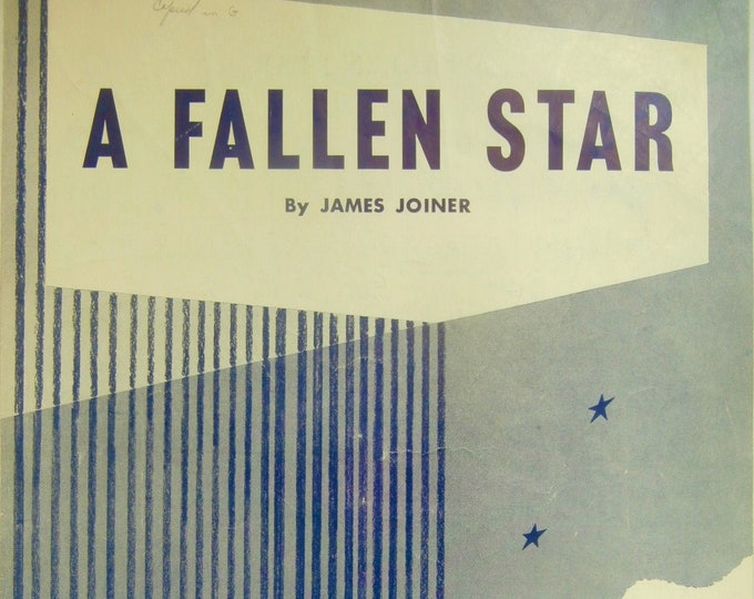 Fallen Star, A   1957  Sheet Music