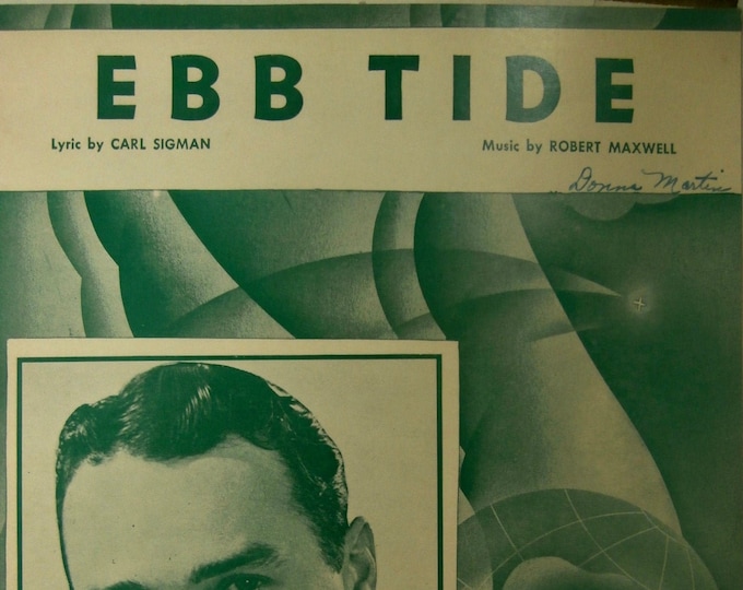 Ebb Tide   1937   Gene Pursell   Carl Sigman  Robert Maxwell    Sheet Music
