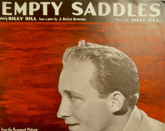 Empty Saddles   1936   Bing Crosby In Rhythm On The Range   Billy Hill     Movie Sheet Music