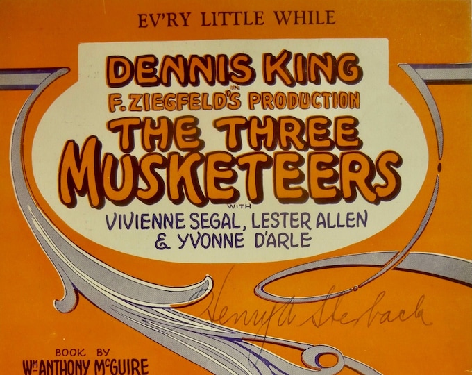 Ev’ry Little While   1928   The Three Musketeers   P.G. Wodehouse  Clifford Grey   Stage Production Sheet Music