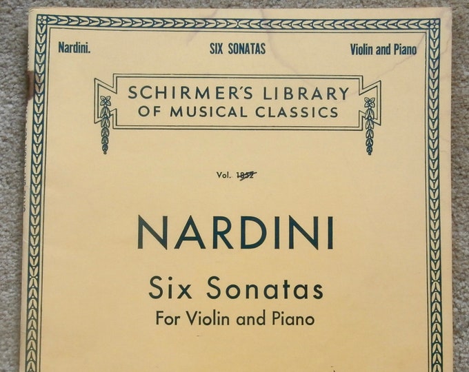 Nardini   Six Sonatas   For Violin And Piano  Schirmer's Library Vol.1852      Violin Sonatas