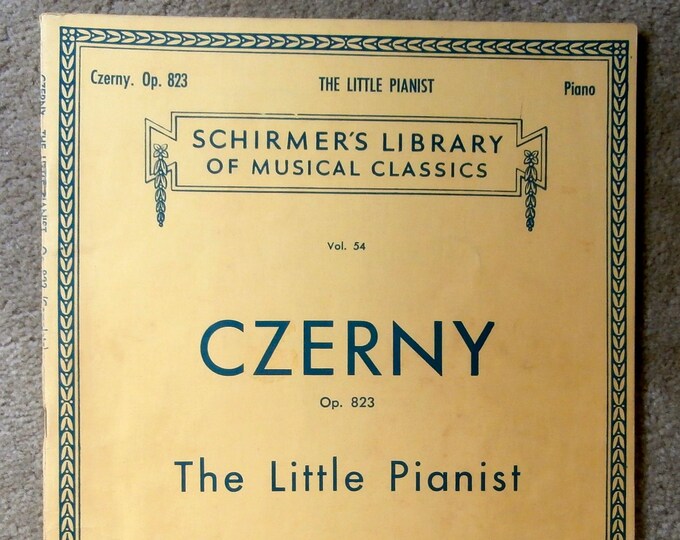 Czerny   The Little Pianist   Complete  Schirmer's Library Vol.54      Piano Collection
