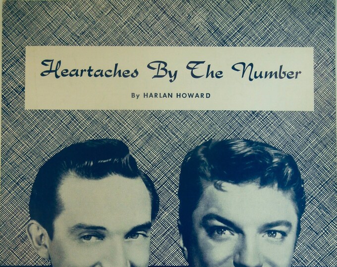 Heartaches By The Number   1959   Ray Price, Guy Mitchell   Harlan Howard      Sheet Music