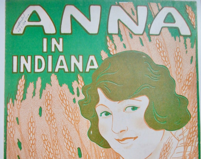 Anna In Indiana   1921      Billy Gorman  Eddie Gorman    Sheet Music