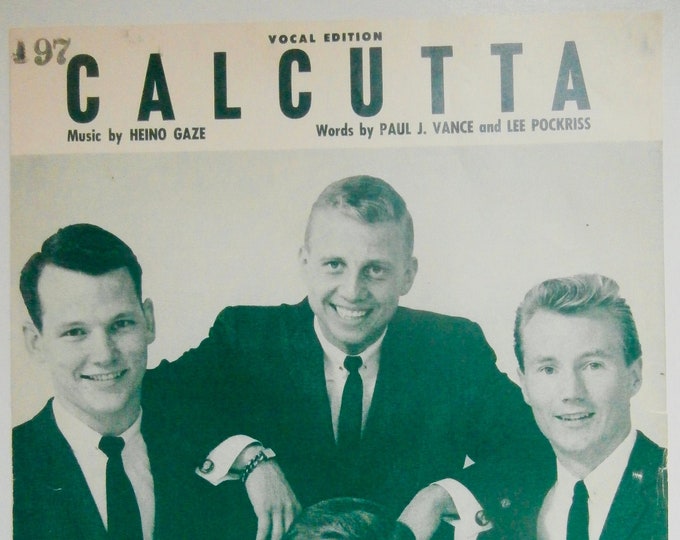 Calcutta   1960   The Four Preps   Heino Gaze  Paul J. Vance    Sheet Music