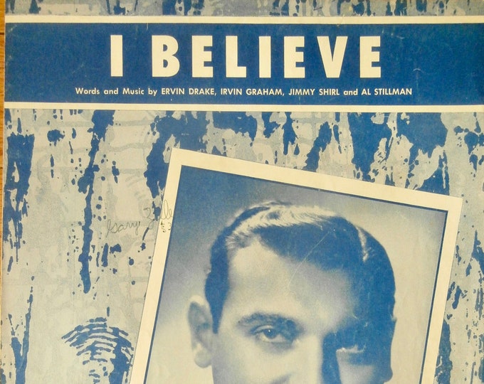 I Believe   1953   Frankie Laine   Ervin Drake  Irvin Graham    Sheet Music