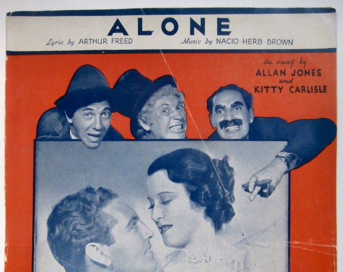 Alone   1935   Allan Jones, Kitty Carlisle And The Marx Brothers In 'A Night At The Opera'   Arthur Freed  Nacio Herb Brown   Movie Music