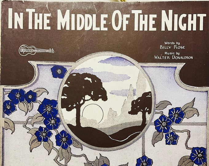 In The Middle Of The Night   1925      Billy Rose  Walter Donaldson    Sheet Music
