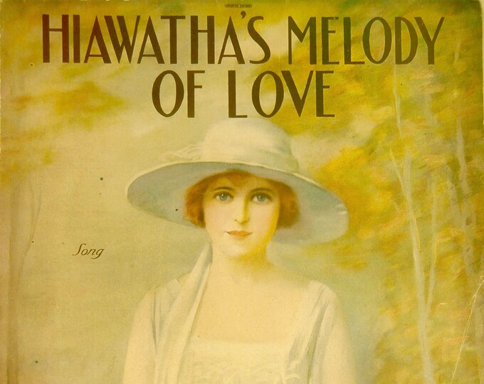 Hiawatha's Melody Of Love   1920      Alfred Bryan  Artie Mehlinger    Sheet Music