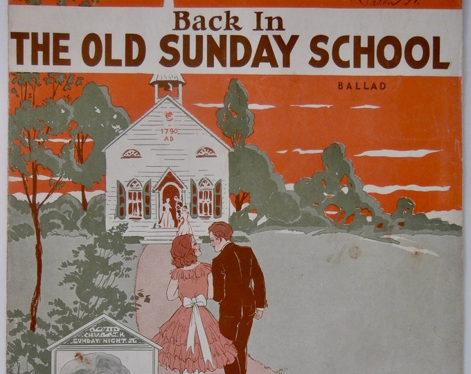 Back In The Old Sunday School   1932   Seth Parker   Phillips H. Lord  May Singhi Breen    Sheet Music